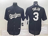 Dodgers 3 Chris Taylor Black Nike Turn Back The Clock Cool Base Jersey,baseball caps,new era cap wholesale,wholesale hats